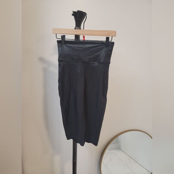SPANX Faux Leather Pencil Skirt Small - Picture 1 of 7